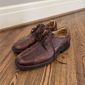 Studio Belvedere Classic Brown Leather Oxford Shoe Mens Size 13D